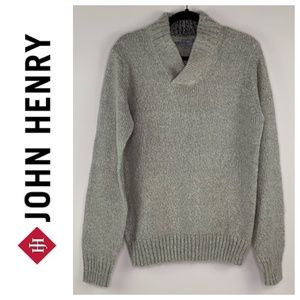 John Henry Pullover Sweater Gray Medium